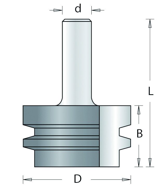 178-12 HM Verlijmfrees 90° d=12